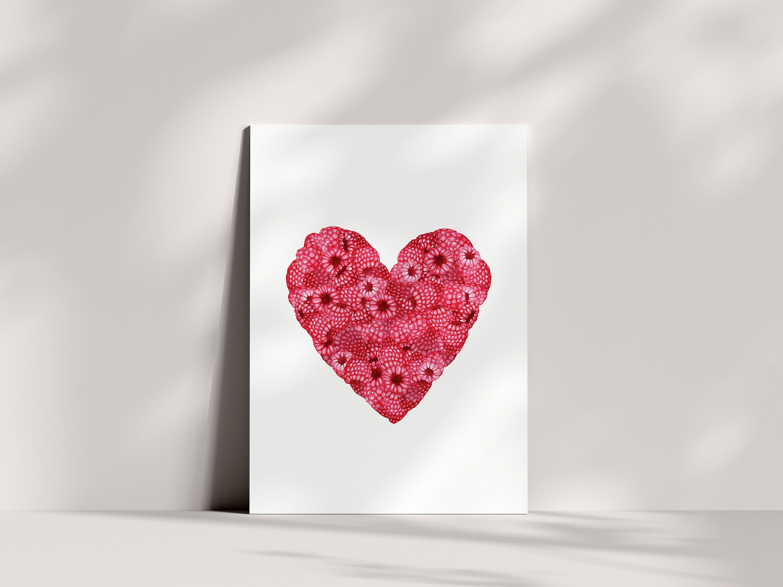 Raspberry Heart Watercolor Clipart, Watercolor Heart Png, Heart Clip ...