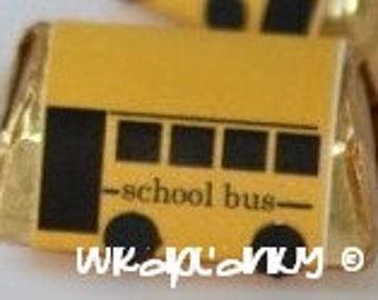 School Bus Hershey's Nugget Wrappers, Teacher Appreciation (Digital Download)