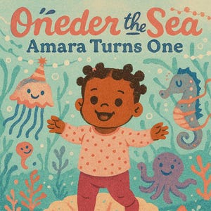 Oneder The Sea Theme - spersonalizowane ilustrowane zaproszenie na urodziny dla dzieci - spersonalizowane zaproszenie na imprezę z Twoim dzieckiem