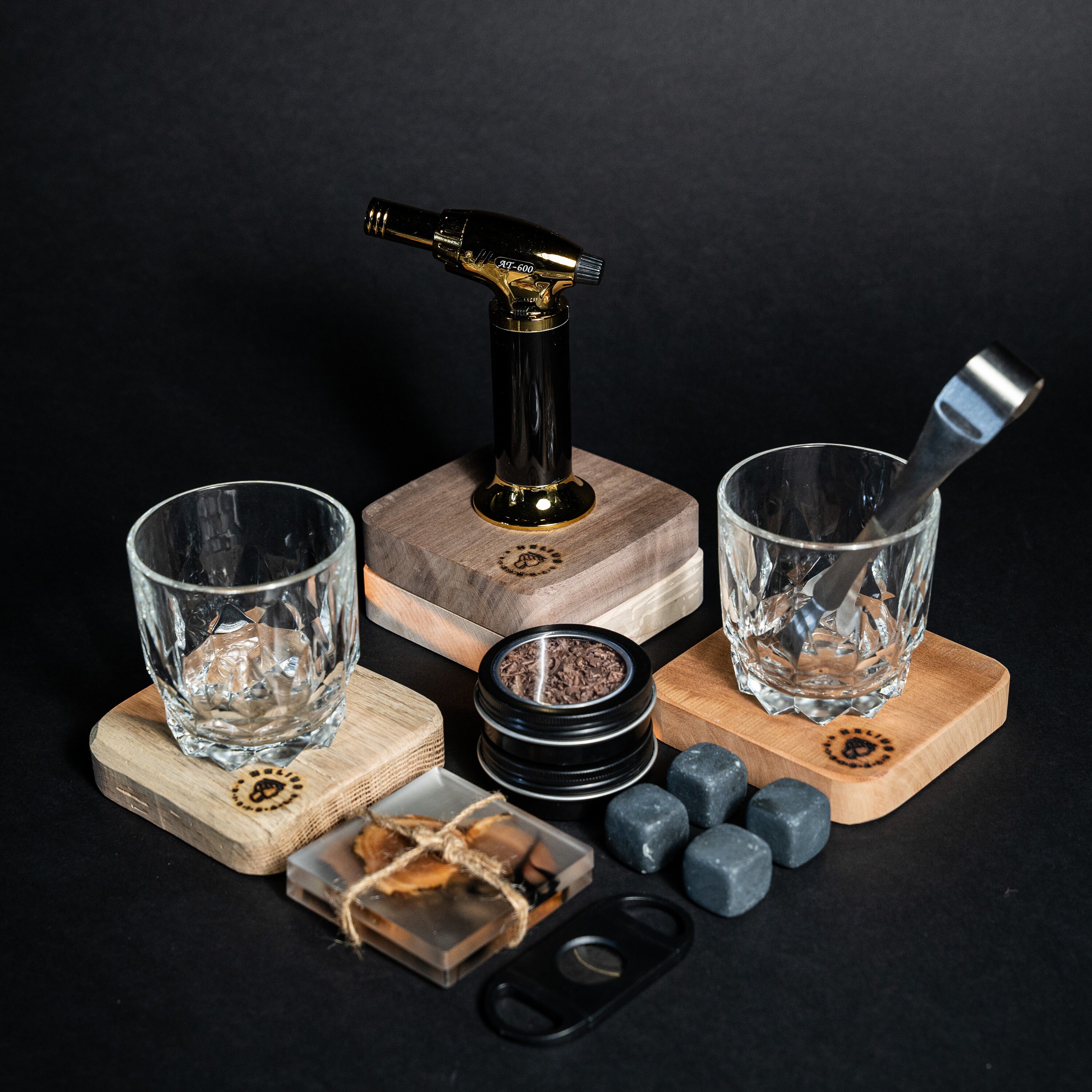 Kit Affumicatore Per Cocktail MKNZOME – Con Torcia, Trucioli Di Legno, Per Whisky, Cocktail E Cucina Creativa