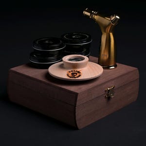Personalized/Custom Cocktail Smoker Kit in Wood Box | For The Whisky Fan | Bourbon Gift | Whiskey Smoker | Valentine's Day Gift |