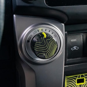 Climate Knobs for 4Runner (5th Gen, 2010+, Toyota) | Topographic | SINGLE-ZONE |