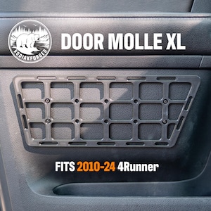 Door Molle XL | For Toyota 4Runner | 5th Gen | 3D Printed ASA Interior Storage Organizer | Tactical Gear Mount | Fits 2010-2024