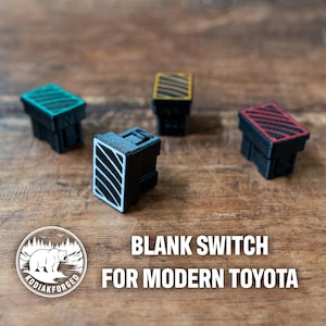 Small Switch Blank | For Toyota | 4Runner, Tacoma, Tundra, Sequoia | Topographic | Interior Accessory |