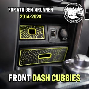 Dash Cubbies for Toyota 4Runner (5th Gen, 2014+) | Dashboard Storage Drawers | Topographic | Interior Organizer