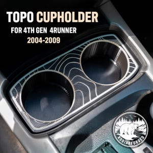 Topographic Cupholder | for Toyota 4Runner |  4th Gen |  2004-2009