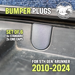 Rear Bumper Bolt Cover Plugs | 5th Gen Toyota 4Runner Trunk Trim Caps | SET OF 6
