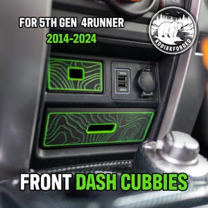 Dash Cubbies for Toyota 4Runner (5th Gen, 2014+) | Dashboard Storage Drawers | Topographic | Interior Organizer