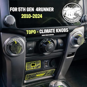 4Runner (第 5 世代、2010 年以降、トヨタ) 用クライメート ノブ | 地形 | シングル ゾーン |