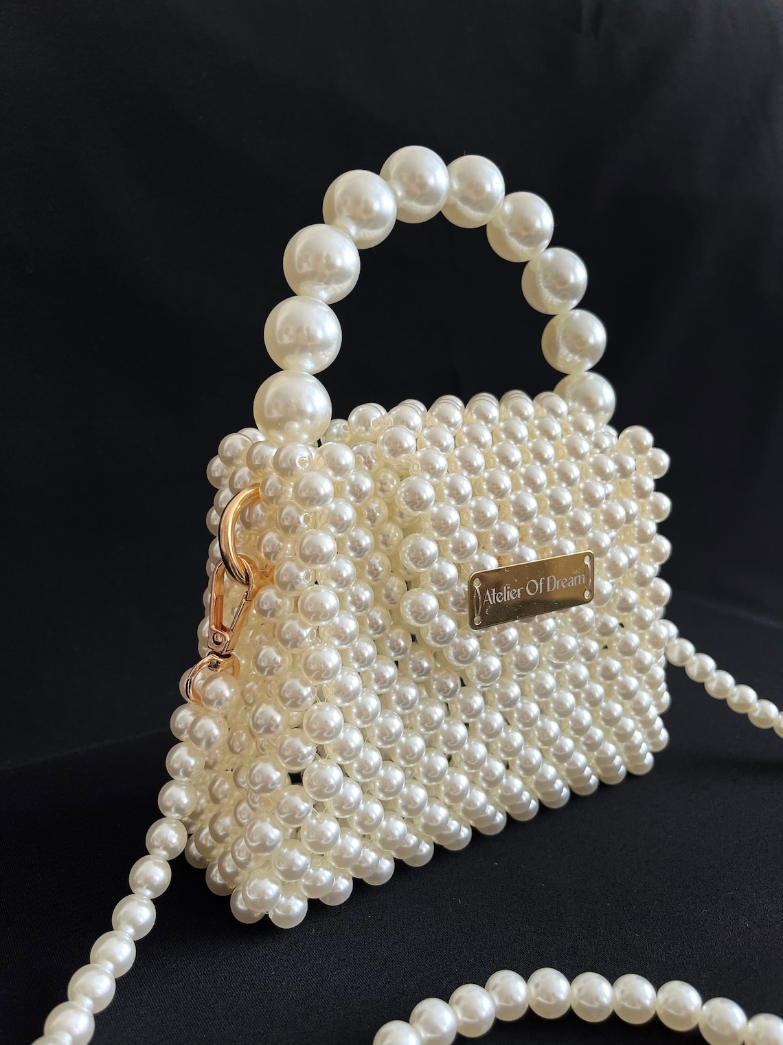 Pearl Beaded Luxury Bag Bridal Beaded Bag Design Handmade Etsy
