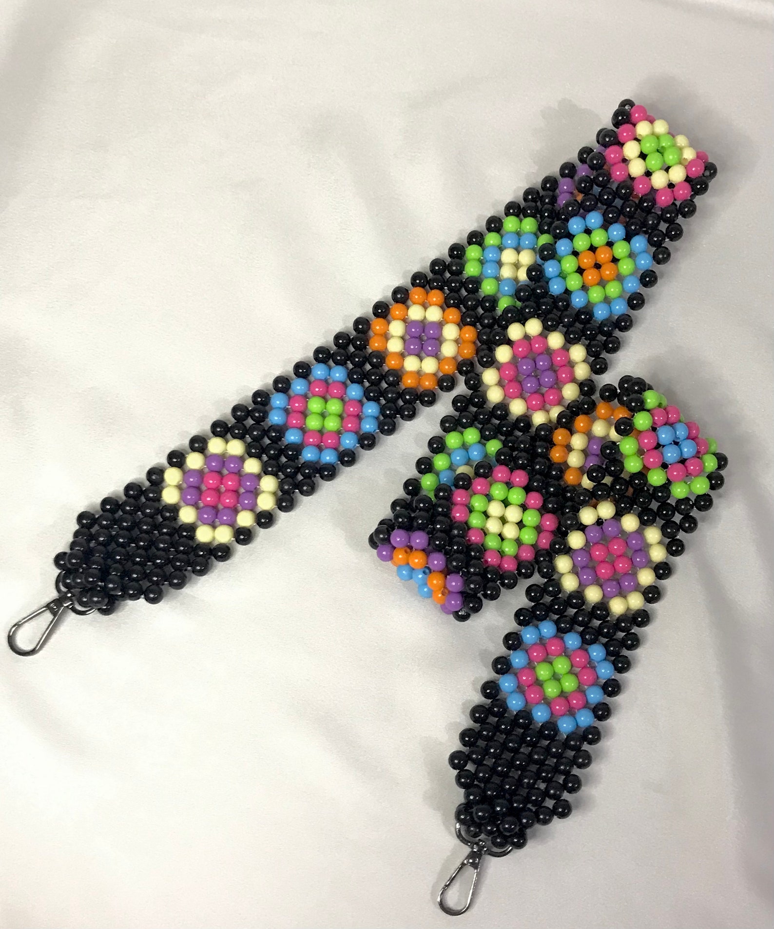 Beaded Crossbody Bag Strap, Colorful Luxury Bag Strap, Shoulder Bag