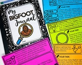 Enrichment Task Cards Bigfoot Homeschool Activity Gifted and Talented Homeschool Task Card Materials Bigfoot Fan Homeschool Printable