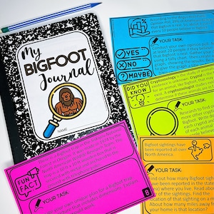 Schede attività di arricchimento Attività homeschool di Bigfoot Materiali per schede attività homeschool dotate e di talento Bigfoot Fan Homeschool stampabile