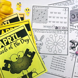 April Brain Teaser Challenging Puzzlers Homeschool Enrichment for Gifted Brain-Teaser Kids Printable Puzzles Challenge Gifted and Talented