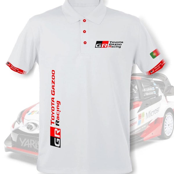 Polo Toyota Gazoo Racing 100 % polyester Rallye WRC GT