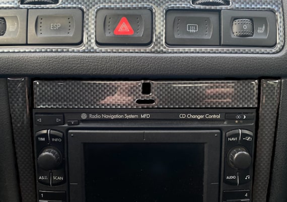 VW Bora/golf IV MK4 Carbon 3D Fiber Climate Controle Panel and Radio Cover  