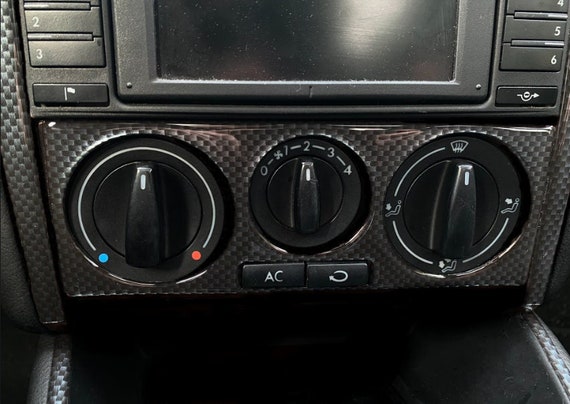 VW Bora/Golf IV MK4 carbon 3D fiber climate controle panel cover