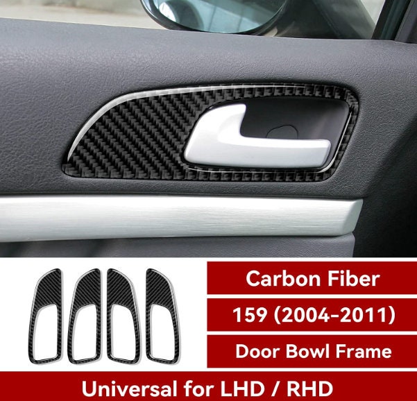Glove Box Handle Decoration Patch Carbon Fiber Car Stickers For Alfa Romeo  159 Brera Spider 2004-2011 Interior Accessories