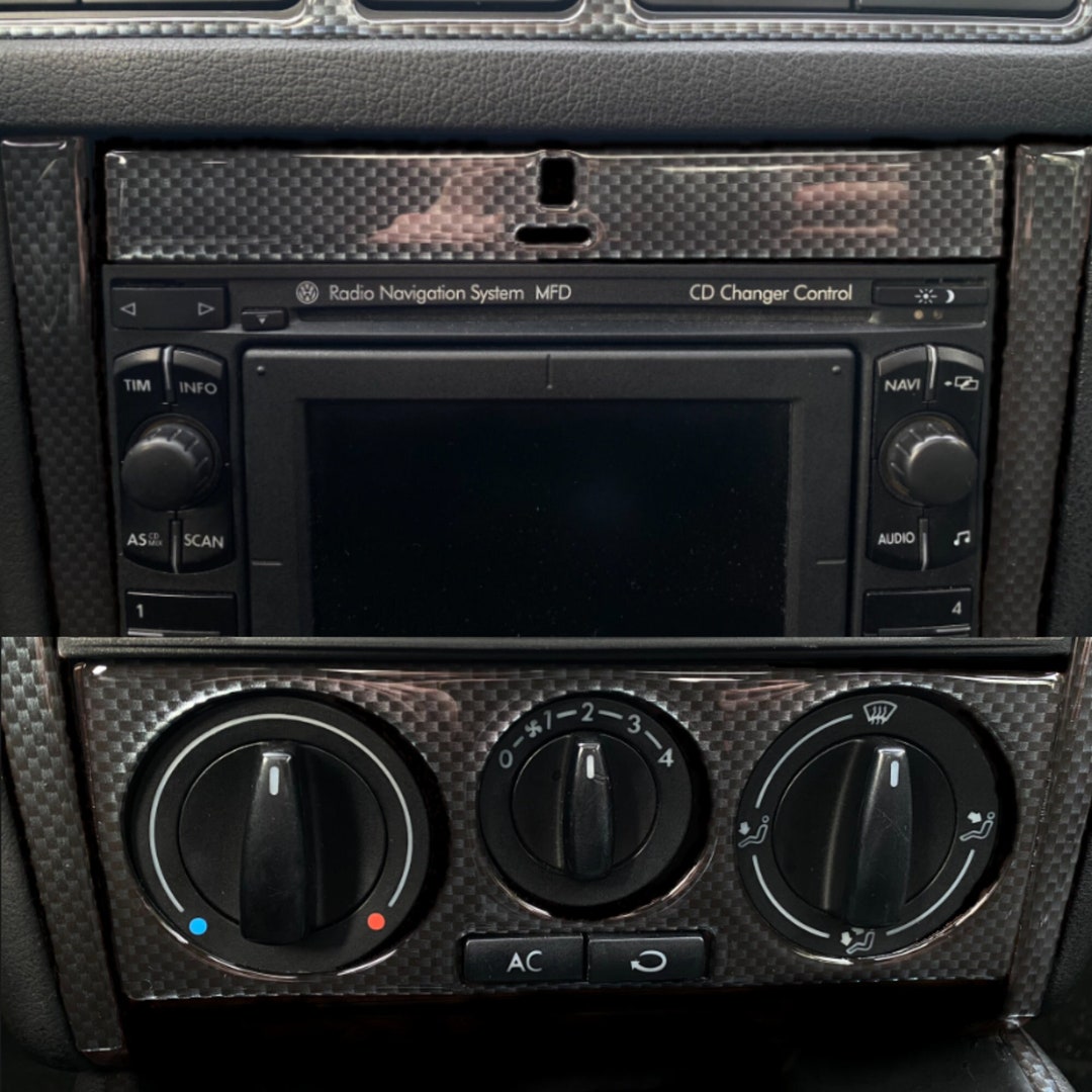 VW Bora/golf IV MK4 Carbon 3D Fiber Climate Controle Panel and Radio