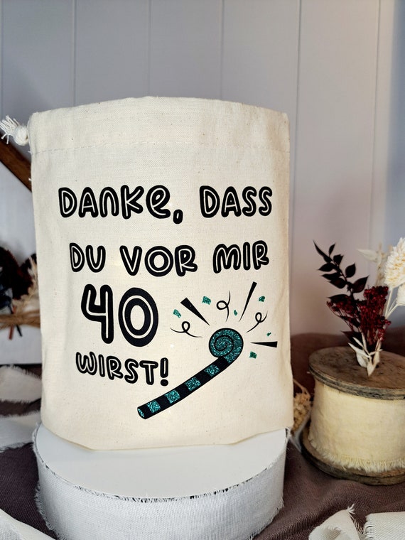 Geschenk zum 40. Geburtstag Mann / Frau. Witzige Licht-Deko und schönes Geldgeschenk in einem. Tolles Geschenk für den 40. Geburtstag