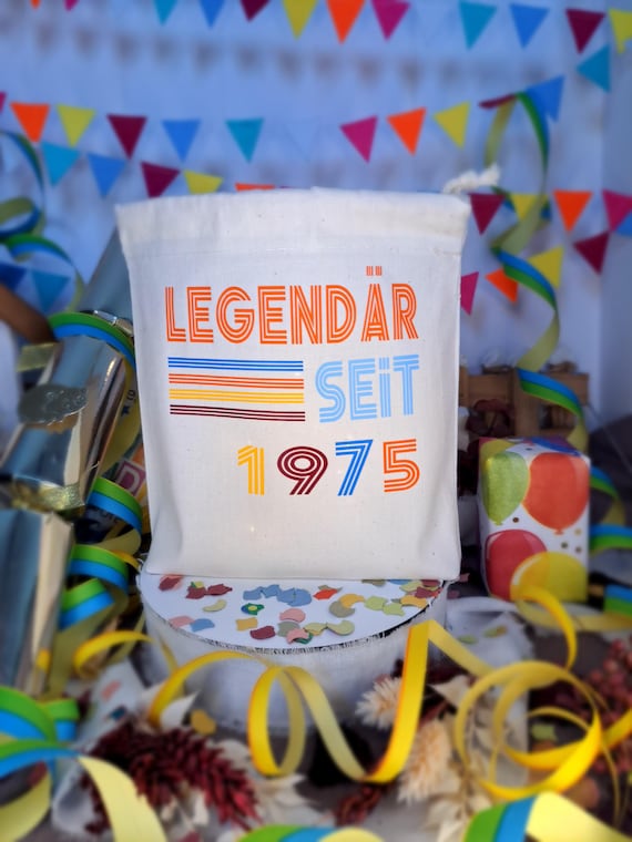 50. Geburtstag Mann / Frau. Geschenk. Legendär seit 1976. Lichttüte-Ideal zum Geburtstag. Geschenkverpackung und Licht-Deko in einem.