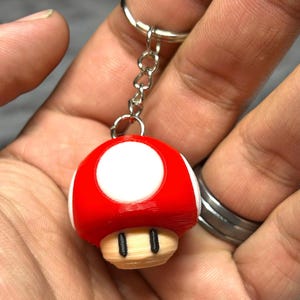 Mario Mushroom Keychain Fan Art