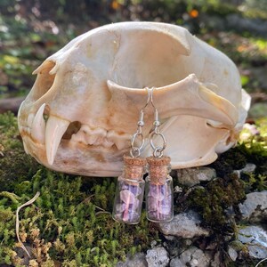 Lepidolite Crystal Jar Earrings