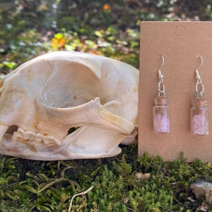 Rose Quartz Crystal Jar Earrings