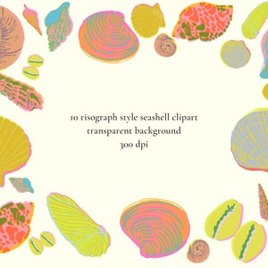 Seashell Clipart - Shells Clipart - Scallop Conch Clam Shells ...