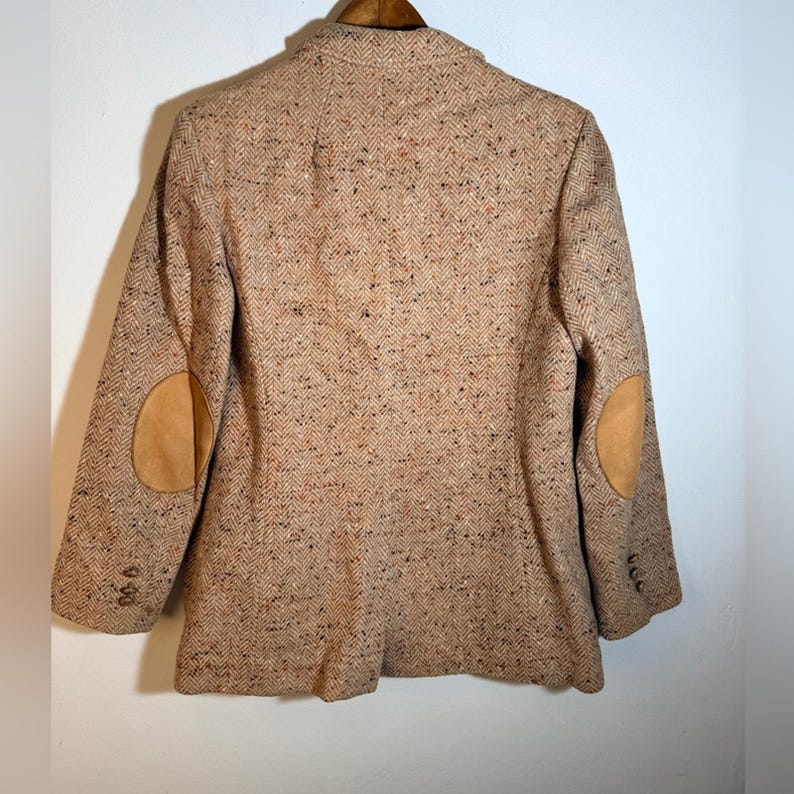 Chaqueta vintage de tweed color canela y rojo de Pendleton Knockabouts imagen 5