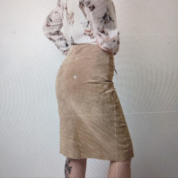 Vintage SOON Leather Pencil Skirt - 10 - image 3