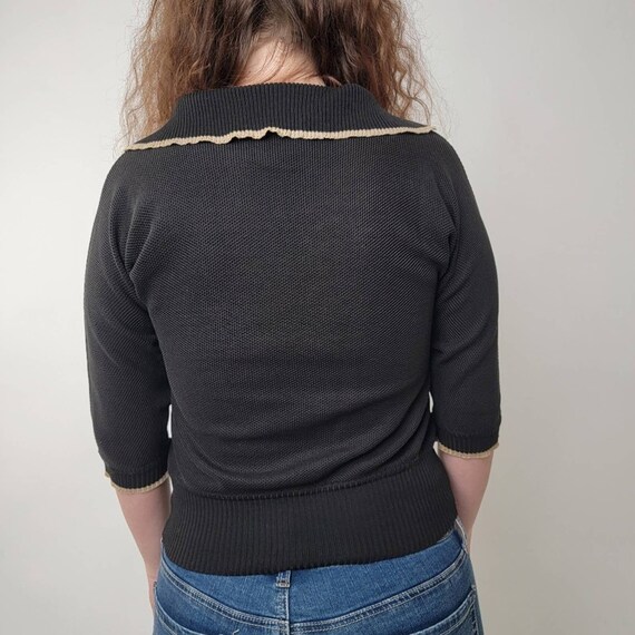 Vintage FENDI Embroidered Knit Sweater - 12 - Etsy Canada