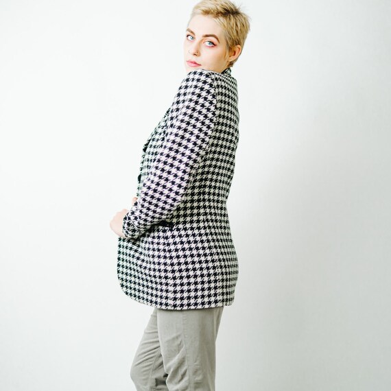 Hugo Buscati Milan Vintage Houndstooth Blazer -  … - image 5