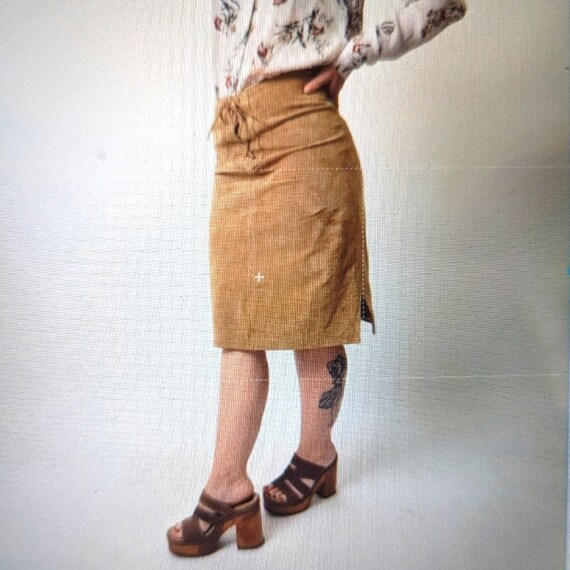 Vintage SOON Leather Pencil Skirt - 10 - image 1