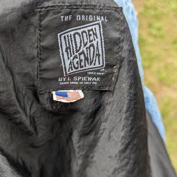 Vintage Hidden Agenda Jean Bomber Jacket - XL - image 6