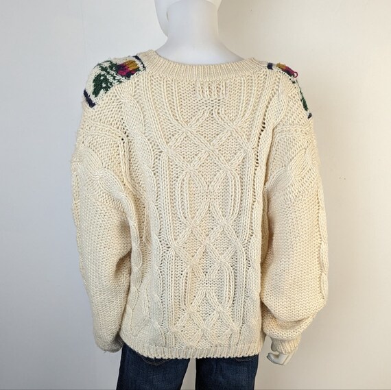 Vintage Ivy Wear Hand Knit Cottagecore Cardigan S… - image 3