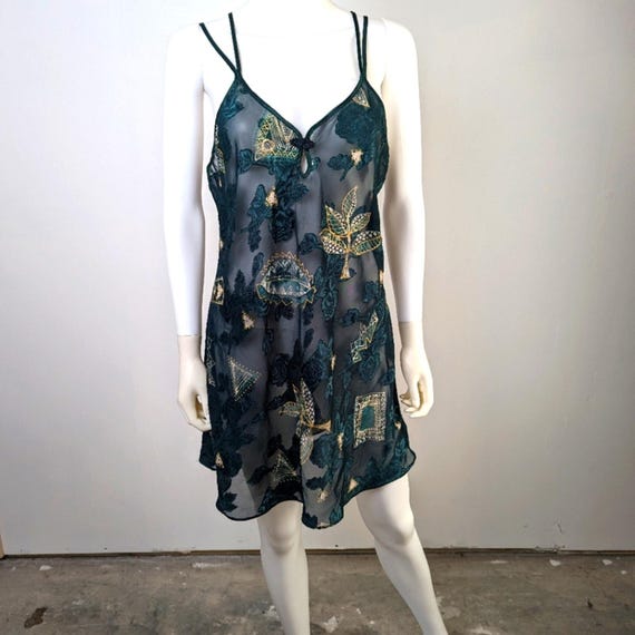 Vintage  80's Sheer Nightgown - M - image 1