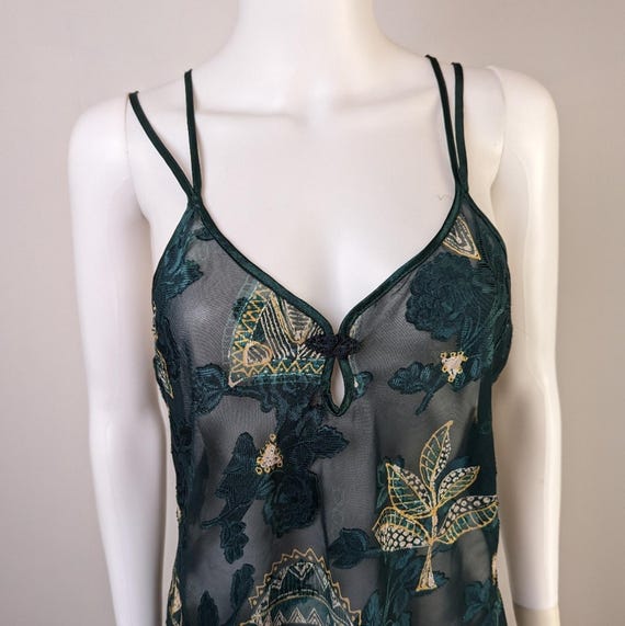 Vintage  80's Sheer Nightgown - M - image 4