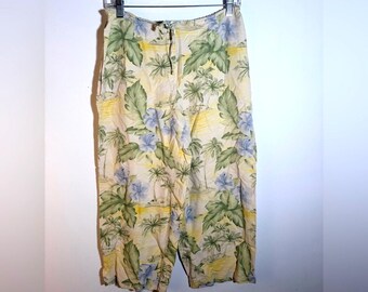 Vintage Tommy Bahama Silk Floral Print Pants