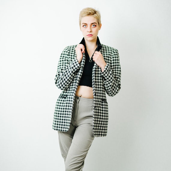 Hugo Buscati Milan Vintage Houndstooth Blazer -  … - image 4