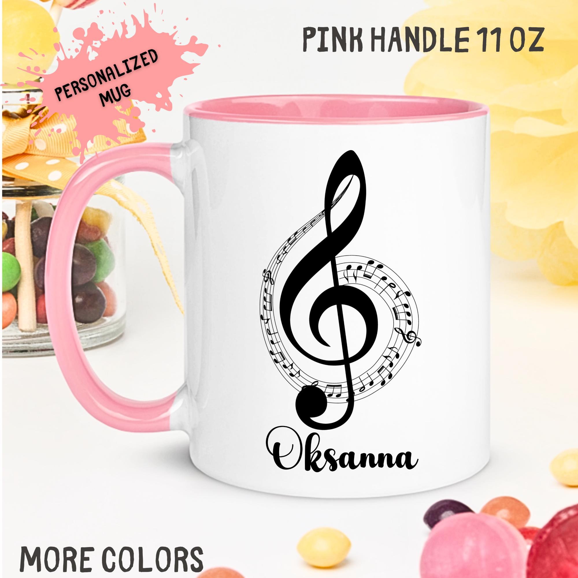 Onenote Mug Musical Note Mug, Music Themed Student Mug, Custom Mug Text, Music ...