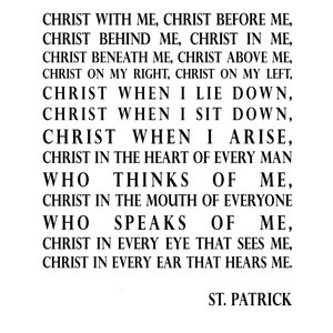 St. Patrick Prayer Breastplate Printable - Etsy