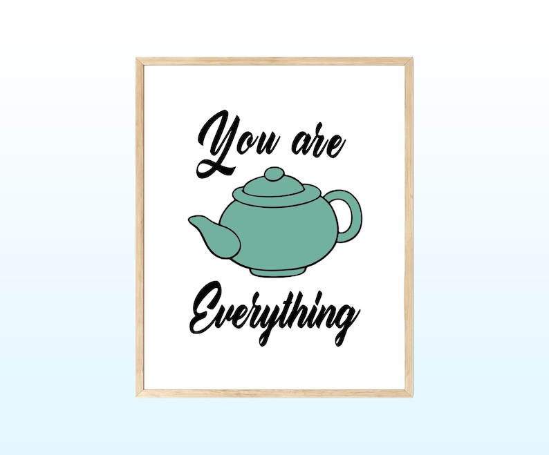 The Office Jim Quote You Are Everything With Teapot Etsy