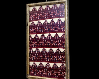 Greek Folk Dress Hem Fragment – Antique Embroidered Wall Hanging (Mainland Greece, Heirloom Textile)