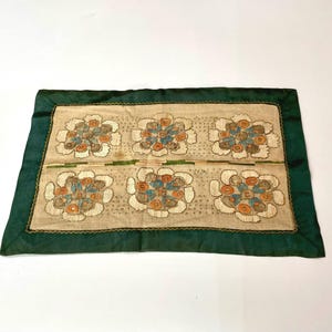 Turkish Ottoman Antique embroidery, Vintage sirma textile, folk arts and crafts