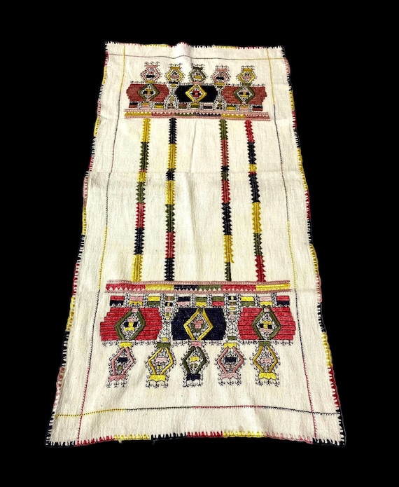 ギリシャ・マケドニアのアンティーク刺繍、1950年代のヴィンテージ刺繍
