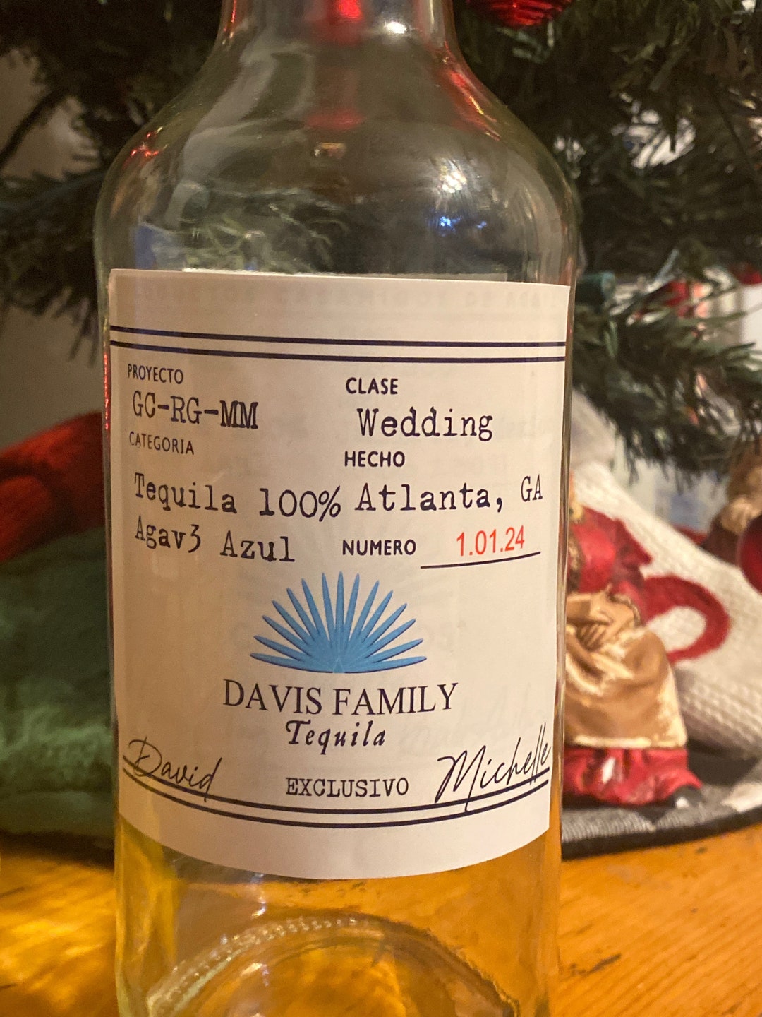 Custom Tequila Label Tequila Bottle Label Tequila Gift Etsy