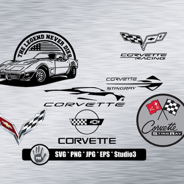 HD Corvette SVG Files | Corvette svg | Corvette Cut Files | Corvette Vector Files