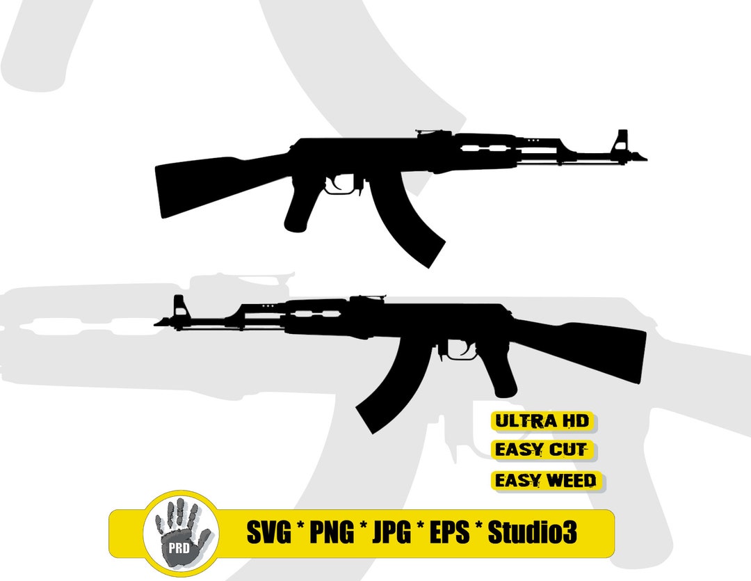 AK47 Assault Rifle Svg 2nd Amendment Svg Guns Svg - Etsy Israel