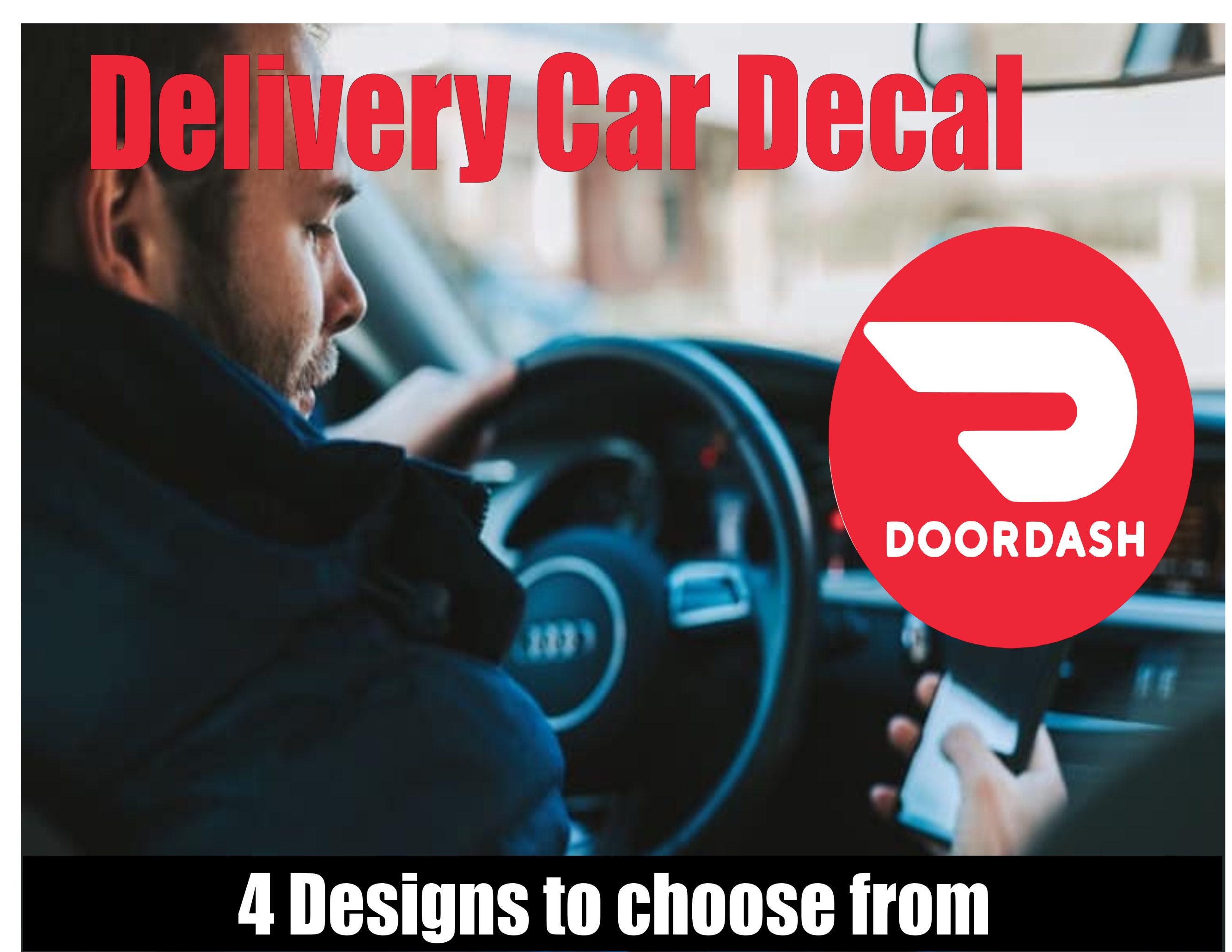  (3 Pack) Heavy Duty Doordash Car Magnets Door Signs for  Delivery Drivers, Dashers Accessories (White Background) : Industrial &  Scientific